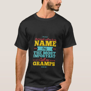 Vrouwen Grappige vaderdag voor Gramps mannen van d T-shirt