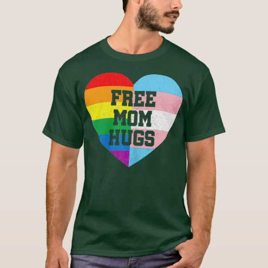 Vrouwen Gratis Moeder Knuffels Gay Pride Gift Tran T-shirt (Voorkant)