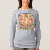 Vrouwen Grijs Reflexologie Practitioner T-shirt (Voorkant)