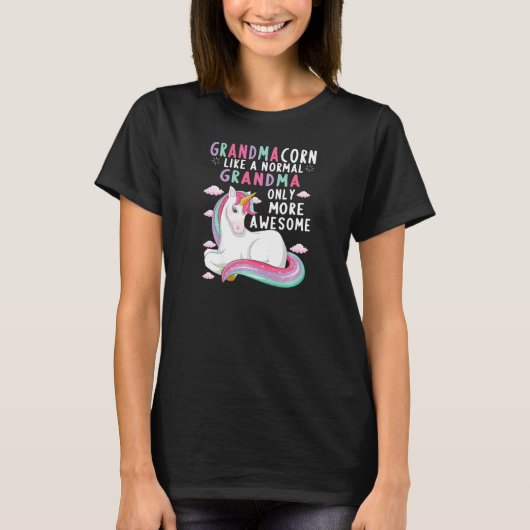 Vrouwen, grootmoeder als een normale grootmoeder, t-shirt (Voorkant)
