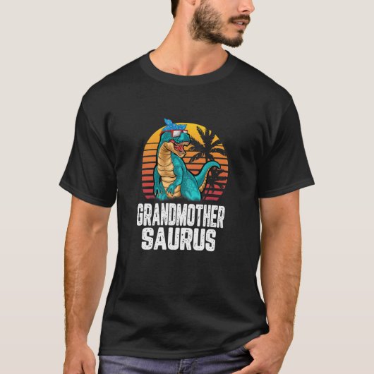 Vrouwen grootmoeder Saurus Dinosaur Funny Grandmot T-shirt (Voorkant)