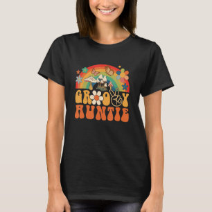 Vrouwen Groovy Tante Matching Plezier Beste Tante  T-shirt