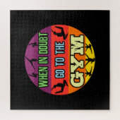 Vrouwen Gymnastiek Bij Twijfel Ga naar de Gym Legpuzzel (Verticaal)