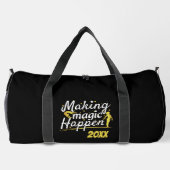 Vrouwen Gymnastiek Making Magic Happen Quote Plunjezak (Achterkant)