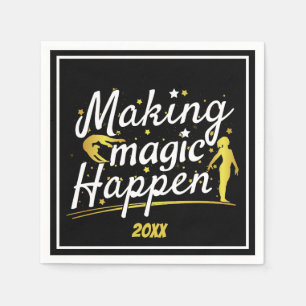 Vrouwen Gymnastiek Making Magic Happen Quote Servet