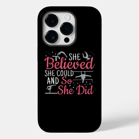 Vrouwen gymnastiek - ze geloofde dat ze kon Case-Mate iPhone case (Achterkant)