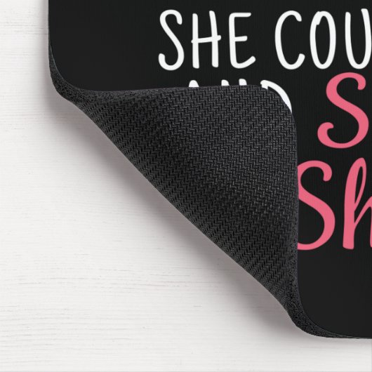 Vrouwen gymnastiek - ze geloofde dat ze kon muismat (Hoek)