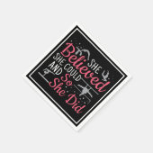 Vrouwen gymnastiek - ze geloofde dat ze kon servet (Hoek)