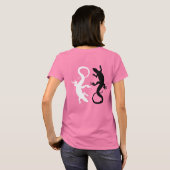 Vrouwen hagedis T-shirt Organic Lizard Art Shirt (Achterkant volledig)