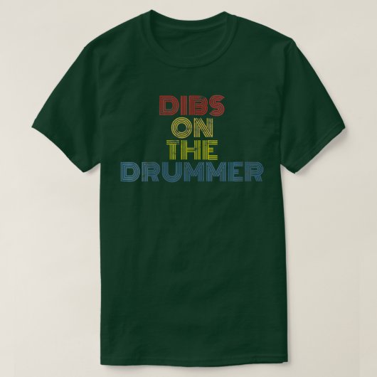 Vrouwen halen de drummer-rots en de rolroerwint af t-shirt (Design voorkant)