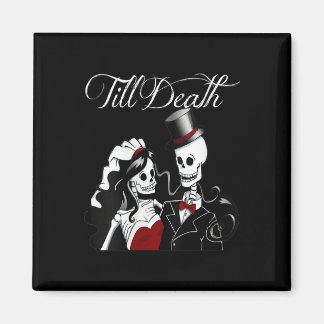 Vrouwen Halloween Bruiloft Gotische bruid bruidego Magneet