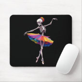 Vrouwen Halloween Dancing Skeleton Rainbow Balleri Muismat (Met muis)