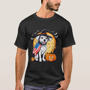 Vrouwen halloween hond  t-shirt