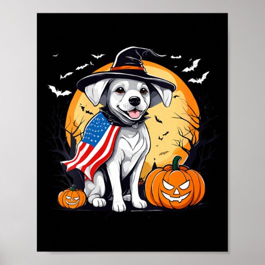 Vrouwen halloween puppy poster (Voorkant)