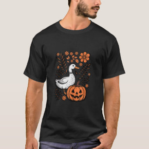 Vrouwen Halloween Spooky Goosey Halloween Gekke Go T-shirt