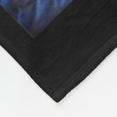 Vrouwen Halloween Sterrennacht Black Cat Comma La  Fleece Deken (Hoek)