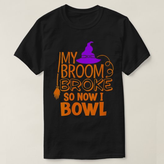 Vrouwen Halloween Ten Pin Bowling Strike Funny Wit T-shirt (Design voorkant)