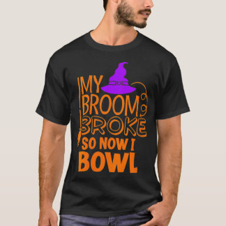 Vrouwen Halloween Ten Pin Bowling Strike Funny Wit T-shirt