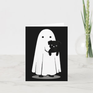Vrouwen Halloween Zwarte Hond En Geesten Honden Kaart