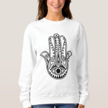 Vrouwen Hamsa Hand lange mouwen shirt