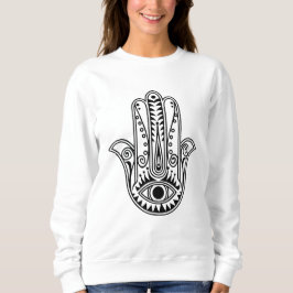 Vrouwen Hamsa Hand lange mouwen shirt