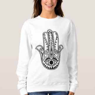 Vrouwen Hamsa Hand lange mouwen shirt