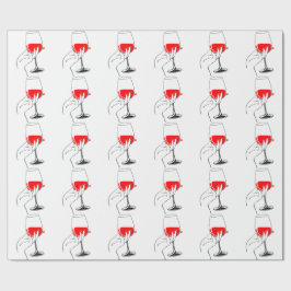 Vrouwen hand houden wijnglas kunst cadeaupapier