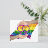 Vrouwen handen en symbolen briefkaart (Staand voorkant)
