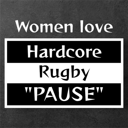 Vrouwen Hardcore Rugby Basic T-shirt
