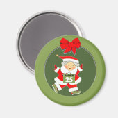 Vrouwen Hardlopen Kerst Magneet (Voorkant / Achterkant)