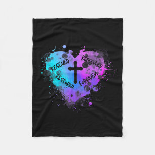 Vrouwen Hart Van Genade - Vergeven. Hersteld. Chri Fleece Deken