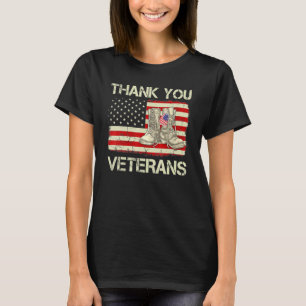 Vrouwen Hartelijk dank voor de veteranendag van de T-shirt