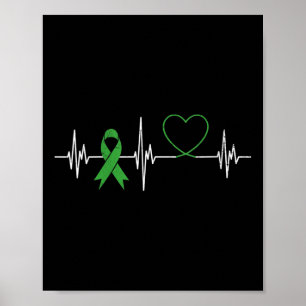 Vrouwen Hartslag Hart Mentale Gezondheid Bewustzij Poster