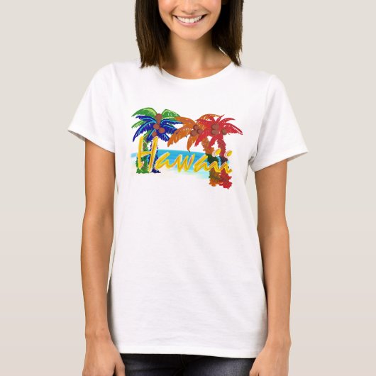 Vrouwen Hawaii strand shirt (Voorkant)