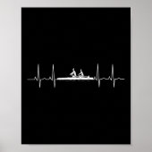 Vrouwen Heartbeat Rowing Crew Line Stroke Sart Ath Poster (Voorkant)