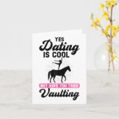 Vrouwen heb je Vaulting Girl geprobeerd Kaart (Gele Bloem)