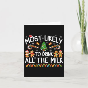 Vrouwen hebben de meeste kans om alle kerstmelk te kaart