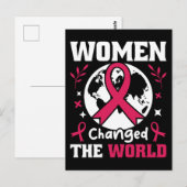 Vrouwen Hebben De Wereld Veranderd Feministisch Briefkaart (Voorkant / Achterkant)