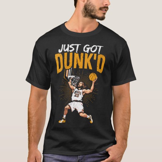 Vrouwen hebben Dunk's Basketball Jesus T-shirt (Voorkant)