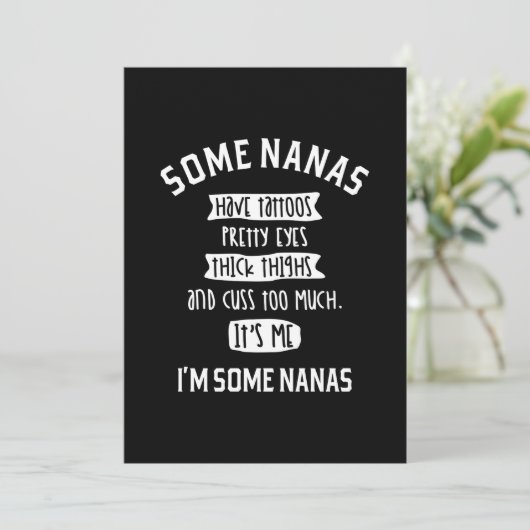 Vrouwen hebben een te veel grappige Nanas Gifts Kaart (Staand voorkant)