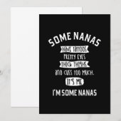 Vrouwen hebben een te veel grappige Nanas Gifts Kaart (Voorkant / Achterkant)