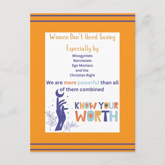 Vrouwen hebben geen Briefkaart nodig (Voorkant)