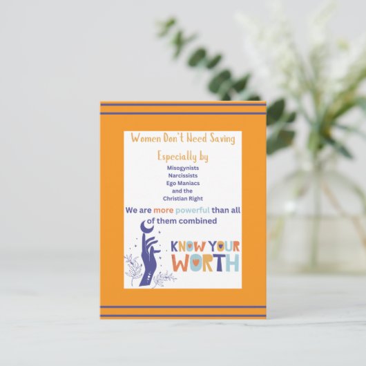 Vrouwen hebben geen Briefkaart nodig (Staand voorkant)