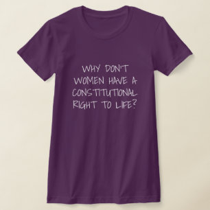 Vrouwen hebben geen recht op leven t-shirt
