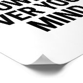 Vrouwen hebben macht over je gedachten. Ontwerp, M Poster (Hoek)