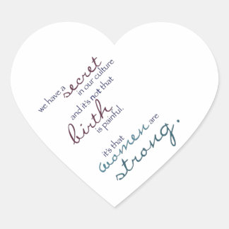 vrouwen hebben sterke zelfklever hart sticker