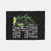 Vrouwen heks gesp boterbloem je net omgedraaid fleece deken (Voorkant (Horizontaal))