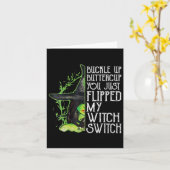 Vrouwen heks gesp boterbloem je net omgedraaid kaart (Gele Bloem)