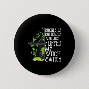Vrouwen heks gesp boterbloem je net omgedraaid ronde button 5,7 cm