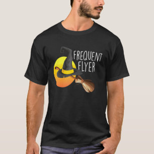 Vrouwen Heksen Halloween   Frequent Flyer Heksenho T-shirt